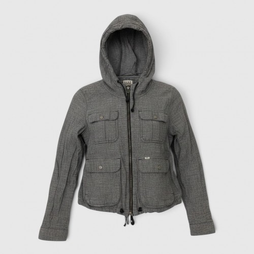 Γυναικείο Γκρι Jacket με Κουκούλα / Pre-Owned